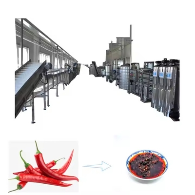 Chilli Paste Grinding Machine Red Chilli Drying Machine Automatic Red Chilli Paste Making Machine