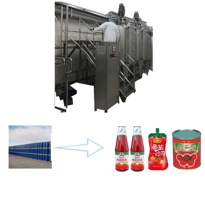 Complete Tomato Processing Plant Small Scale Ketchup Processing Line Tomato Sauce Machine for Tomato Paste
